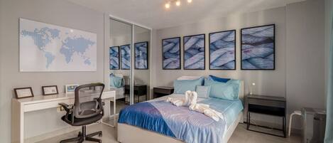 Desk, iron/ironing board, free WiFi, bed sheets