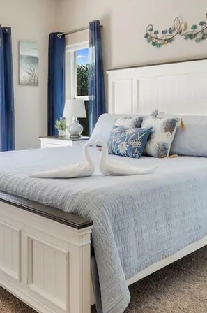 4 soverom, strykejern/-brett, reiseseng for barn og wi-fi (inkludert)