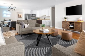 Smart TV y chimenea
