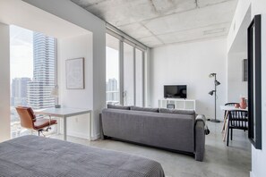 Smart TV, ping pong - High Floor Studio 0/1 Pool Gym Brickell (Miami)