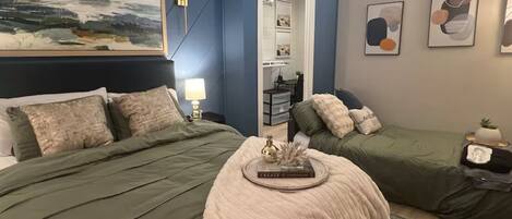 1 室のベッドルーム、アイロン / アイロン台、WiFi、ベッドシーツ