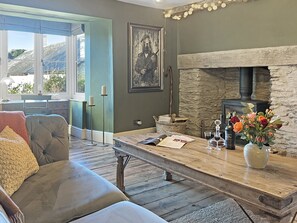 Televisión, chimenea