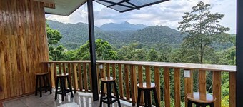 House top of the hill.