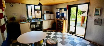 Cozy Hot Tent with Log Burner & Hot Tub Right Tent
