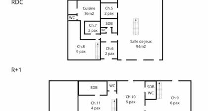 Villa Haut Briauche (61) - Heated pool - Beach Volley - 2h Paris - 45p