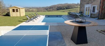So Villas Fougères (71) - Heated swimming pool - Basketball - 2h from Lyon - 30p.
