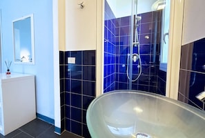 Shower, hair dryer