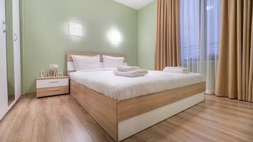 1 makuuhuone, silitysrauta/-lauta, vauvan matkasänky, ilmainen Wi-Fi