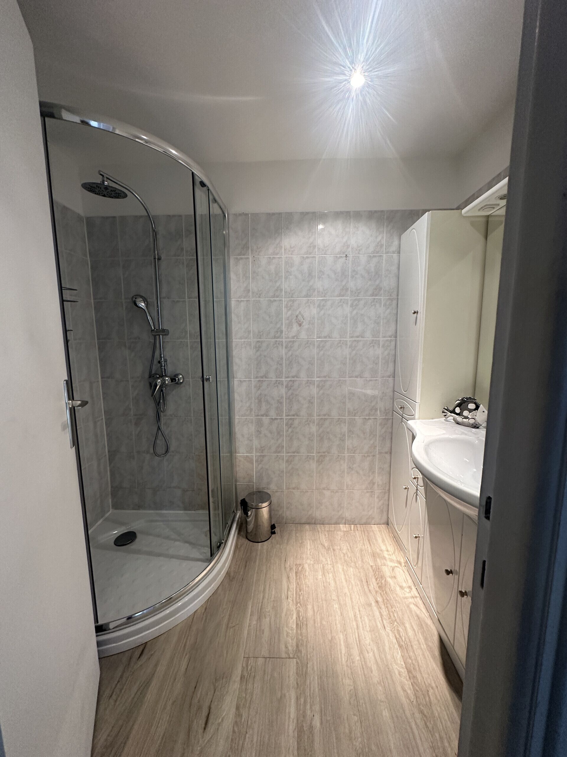 Shower, hair dryer