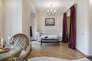 Standard Apartment, Balcony, City View | Living area | LCD TV - Comfortable Apartments near the metro. (Minsk)