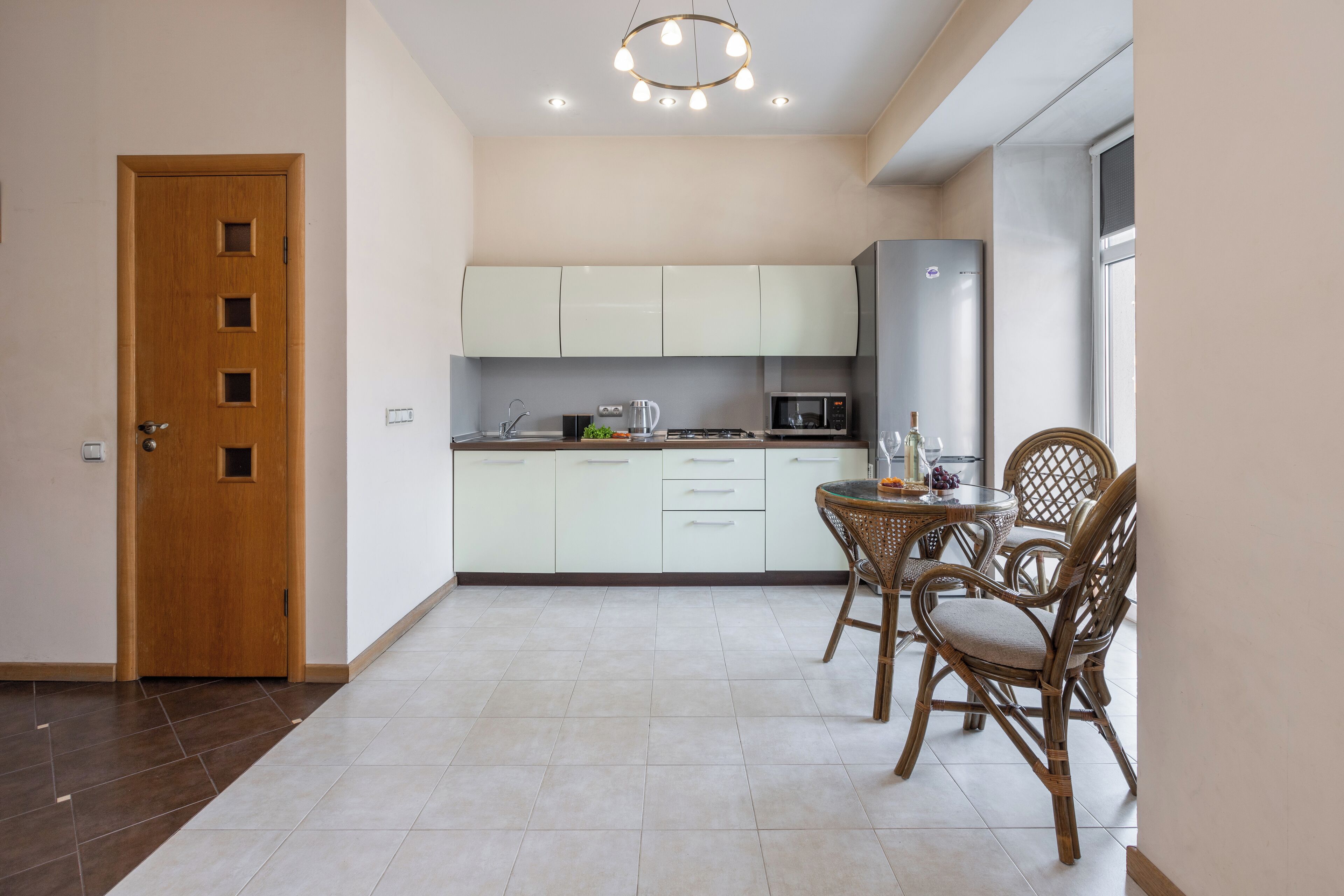 Standard Apartment, Balcony, City View | Private kitchen