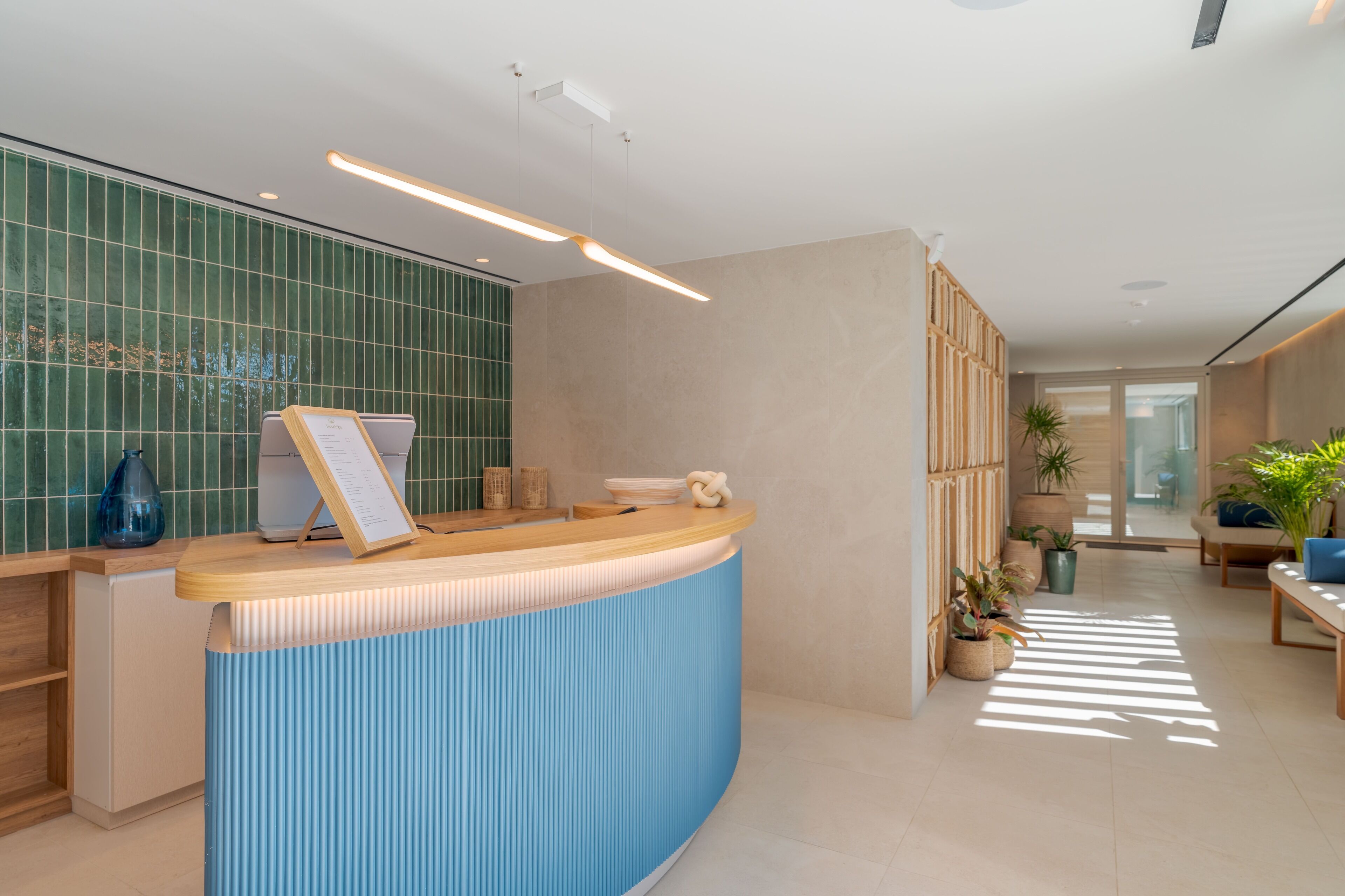 Réception du spa