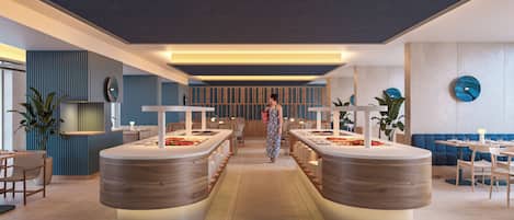 Daily buffet breakfast (EUR 18 per person)