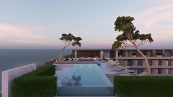 Piscina interna, 2 piscinas externas