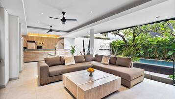 別墅, 2 間臥室, 私人泳池 | 客廳