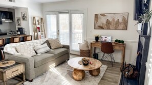 Smart TV, fireplace, offices