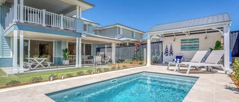 Una piscina riscaldata