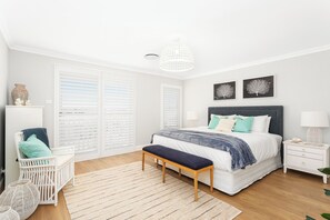 5 bedrooms, iron/ironing board, travel cot, WiFi
