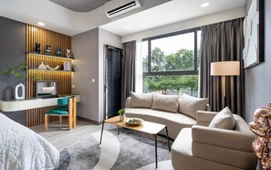 Grand Suite, Multiple Beds, Pool Access, Pool View | Living area - Emily Residence Tan Son Nhat Airport (Ho Chi Minh City)