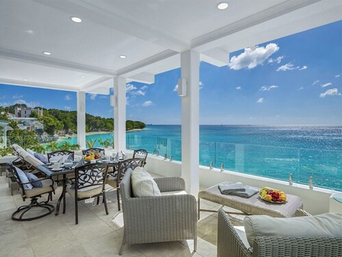 Luxury Oceanfront Villa with Private Beach & Hot Tub
