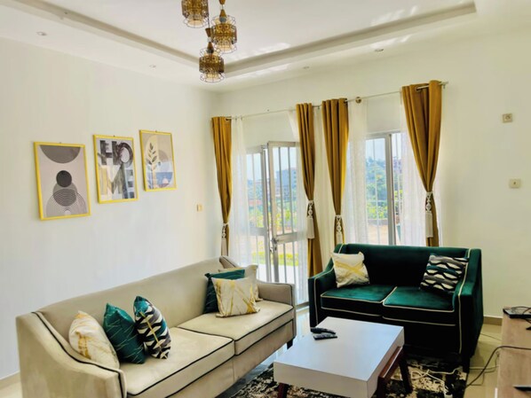 Apartment, 2 Bedrooms, Balcony | Living room