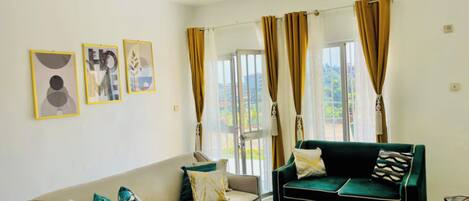 Apartment, 2 Bedrooms, Balcony | Living room
