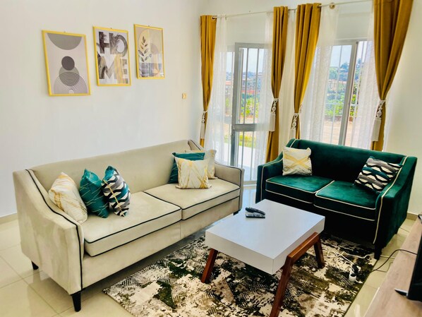 Departamento, 2 habitaciones, balcón | Sala de estar