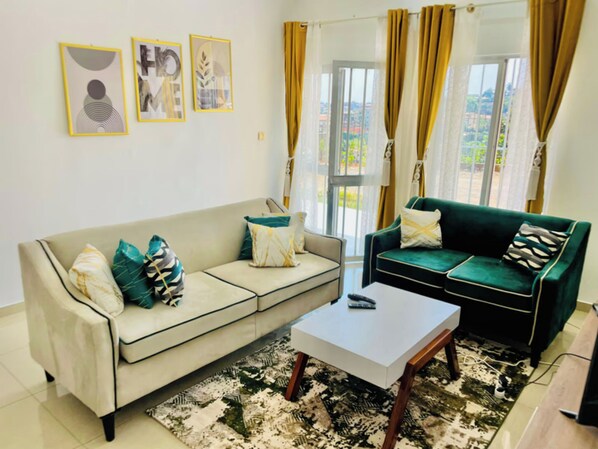 Departamento, 2 habitaciones, balcón | Sala de estar