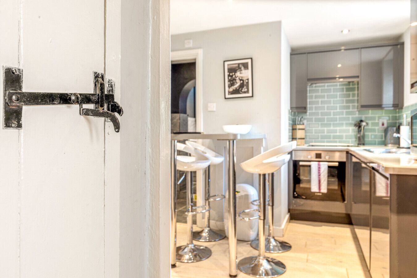 Microwave, oven, toaster, cookware/dishes/utensils