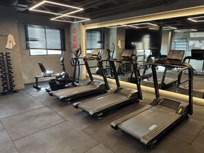 Fitness facility - One-bedroom apartment, opposite Lions Square, 200 m from Pajuçara Beach (Ponta da Terra Maceió)