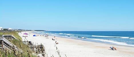 Vlak bij het strand