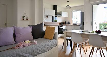 GerÀumige und moderne Wohnung 10 Minuten vom Hafen von Vannes entfernt