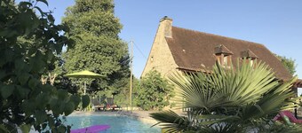 Stone house with swimming pool and large garden