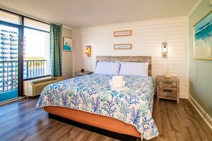 1 bedroom, WiFi, bed sheets - Oceanfront Pet Friendly Modern Suite (Myrtle Beach)