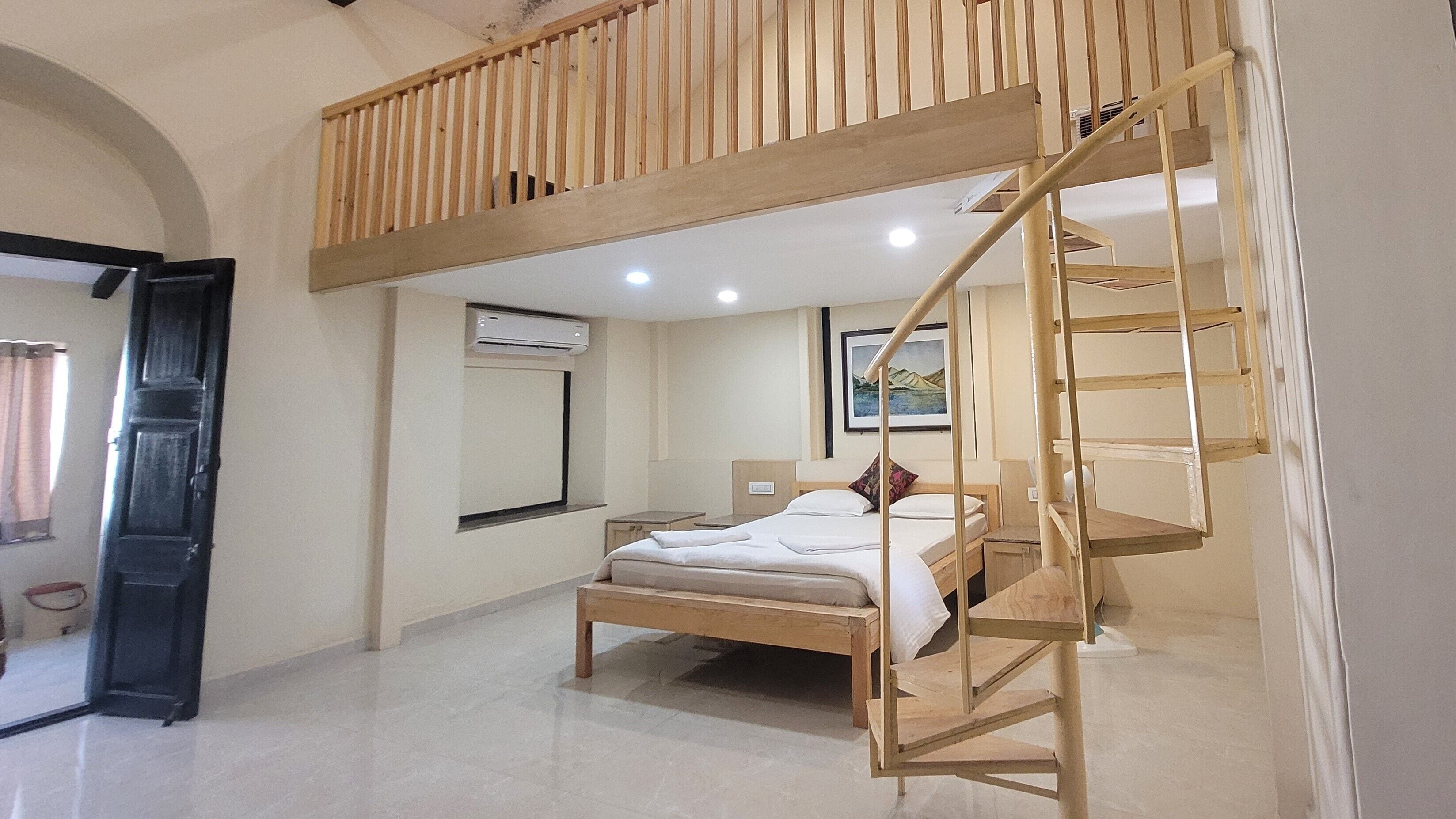 Luxury Double or Twin Room, Multiple Beds, Non Smoking, Hill View | Desk, laptop workspace, iron/ironing board