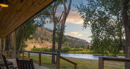 Luxury Riverfront Retreat | Large Deck | River Views | Ski, Golf, Fish
