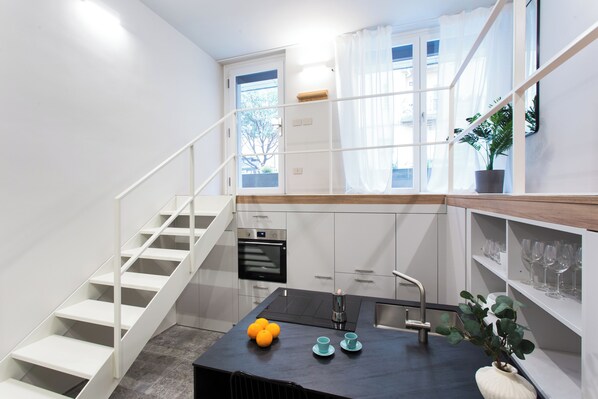 Standaard studio | Een laptopwerkplek, gratis babybedden, gratis wifi, beddengoed