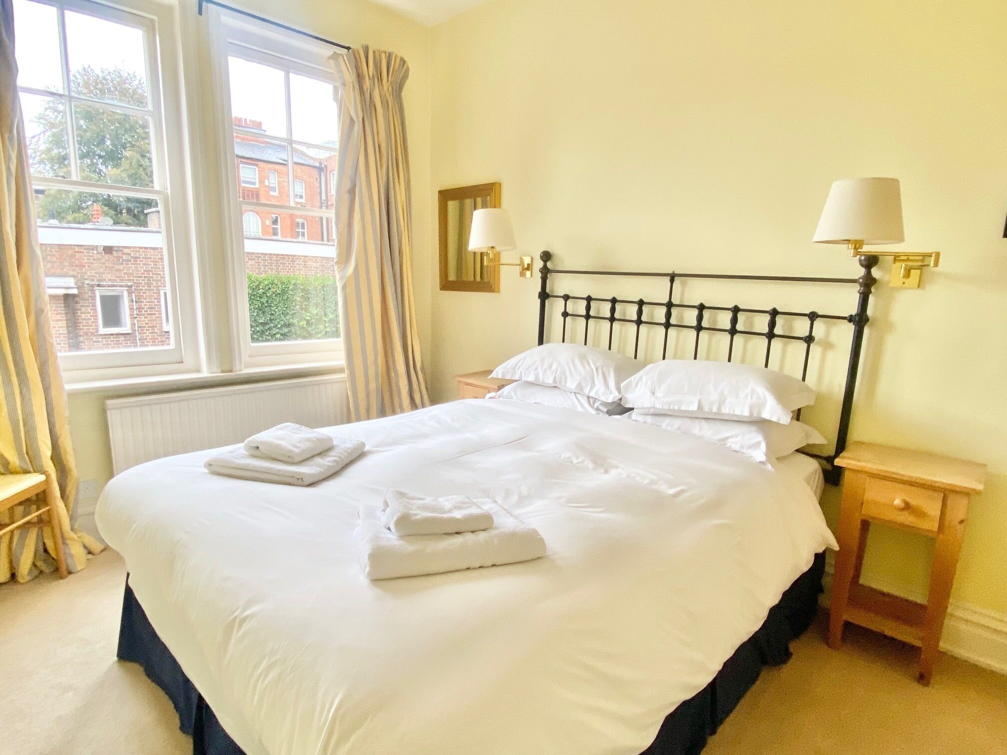 1 bedroom, iron/ironing board, bed sheets