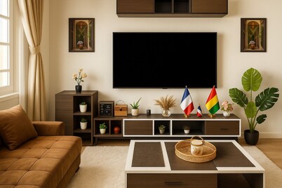 Furnished apartment ideal for a family! Ideal resting place.