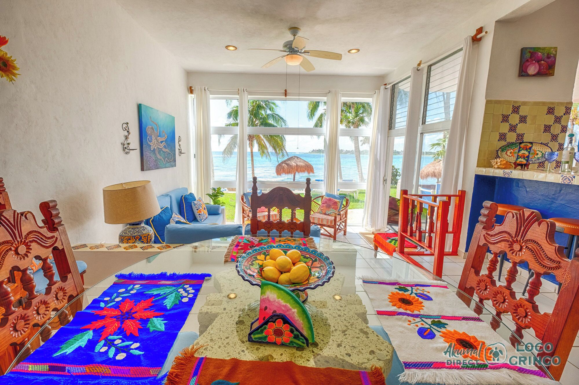 Oceanfront Living With Direct Beach Access And Lush Poolside Gardens! - Akumal