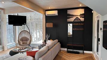 电视、壁炉、立体声音响