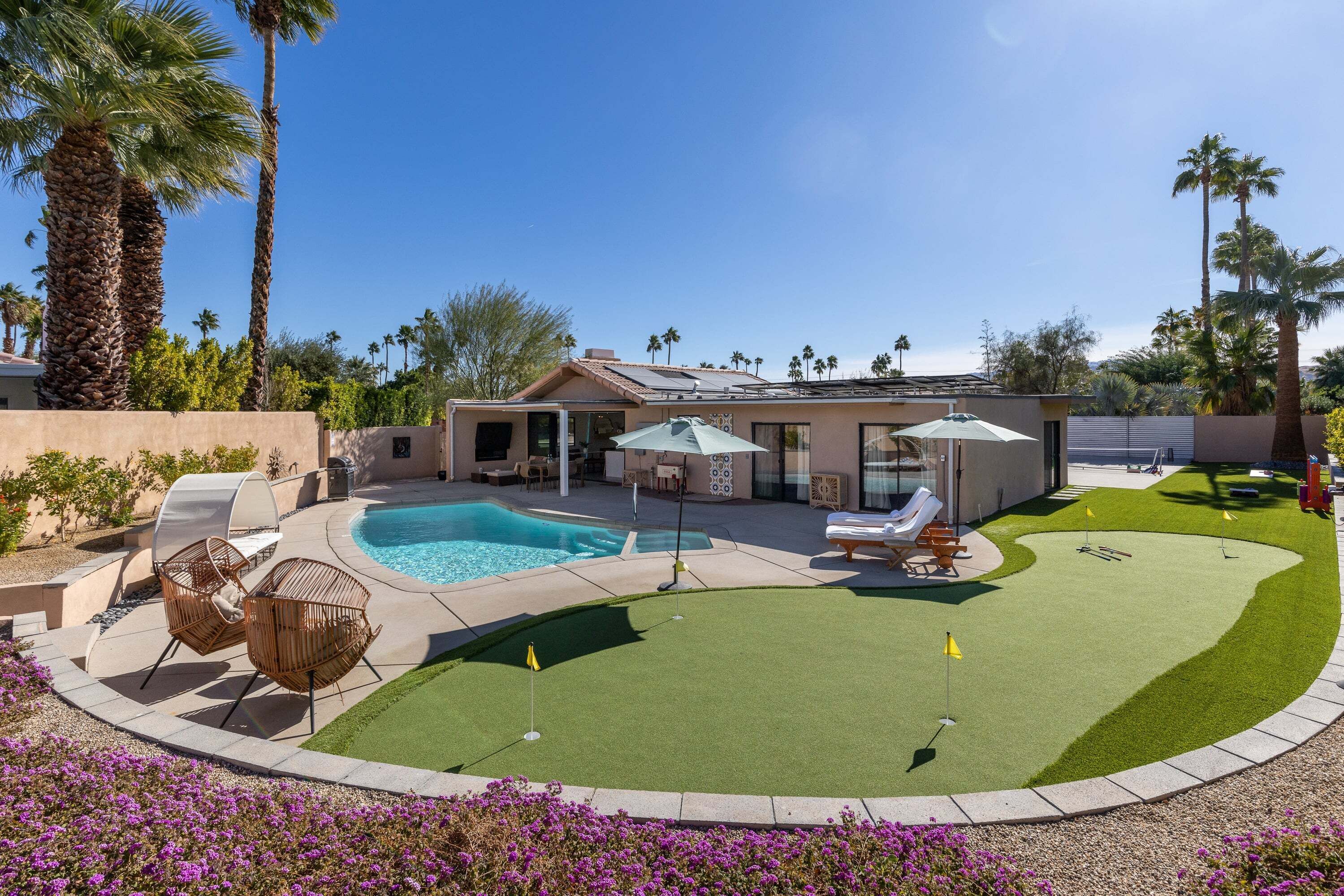 A heated pool