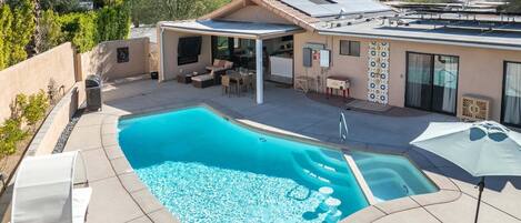 A heated pool