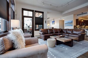 TV, fireplace - H205A | Downtown Luxury Condo | Bonus Sleeping Nook (Steamboat Springs)