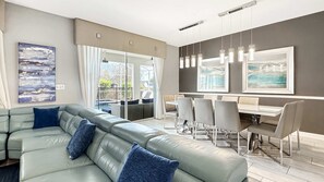 TV, video games, DVD player, table football - 8BR Retreat at Luxury Resort Near Disney and Golfing - Moon Valley Villa (Four Corners)