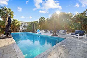 Pool - Private Pool, Walk to Beach, Ocean & Golf Course Views 780 Marlin Drive (Fripp Island)