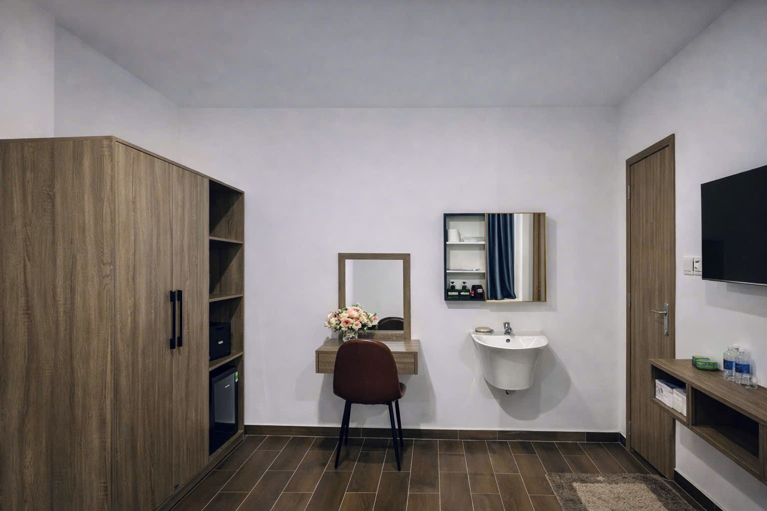 Familien-Vierbettzimmer | Badezimmer | Dusche, Haartrockner, Hausschuhe, Handtücher