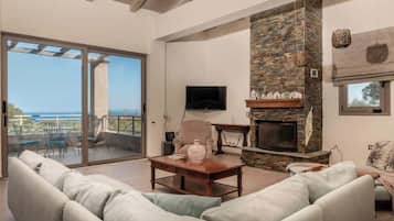 TV, fireplace, DVD player, offices