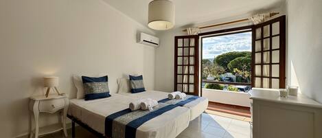 2 室のベッドルーム、ベッドシーツ