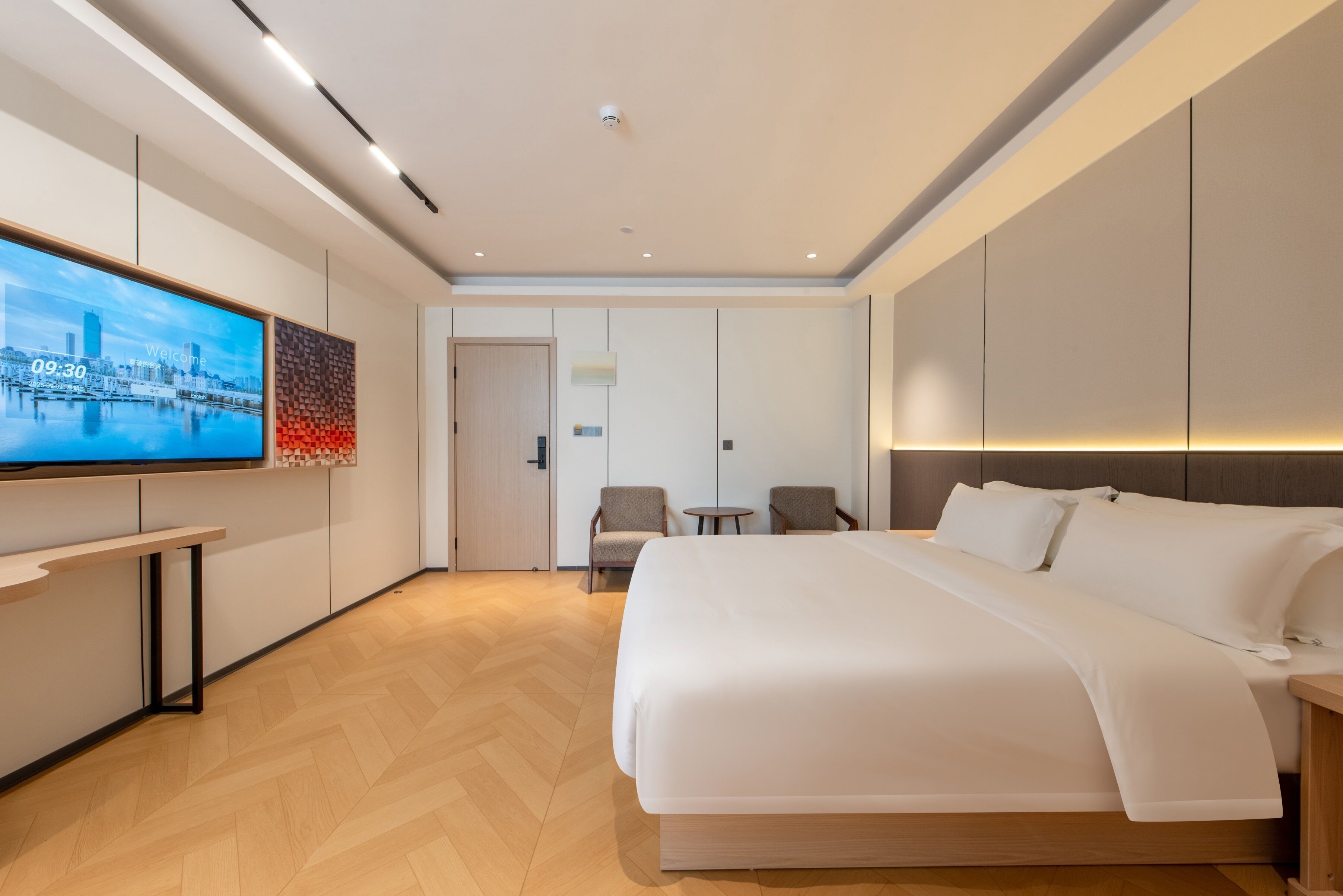 Habitación doble Elite | Ropa de cama de alta calidad, edredón y camas con efecto memoria 